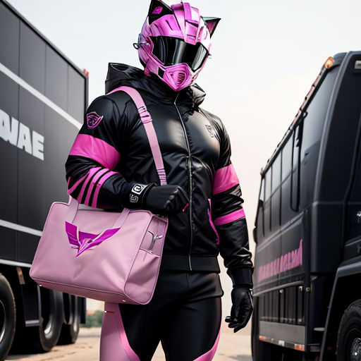 Black Musclar Male Pink Power ranger by Eric S - Playground