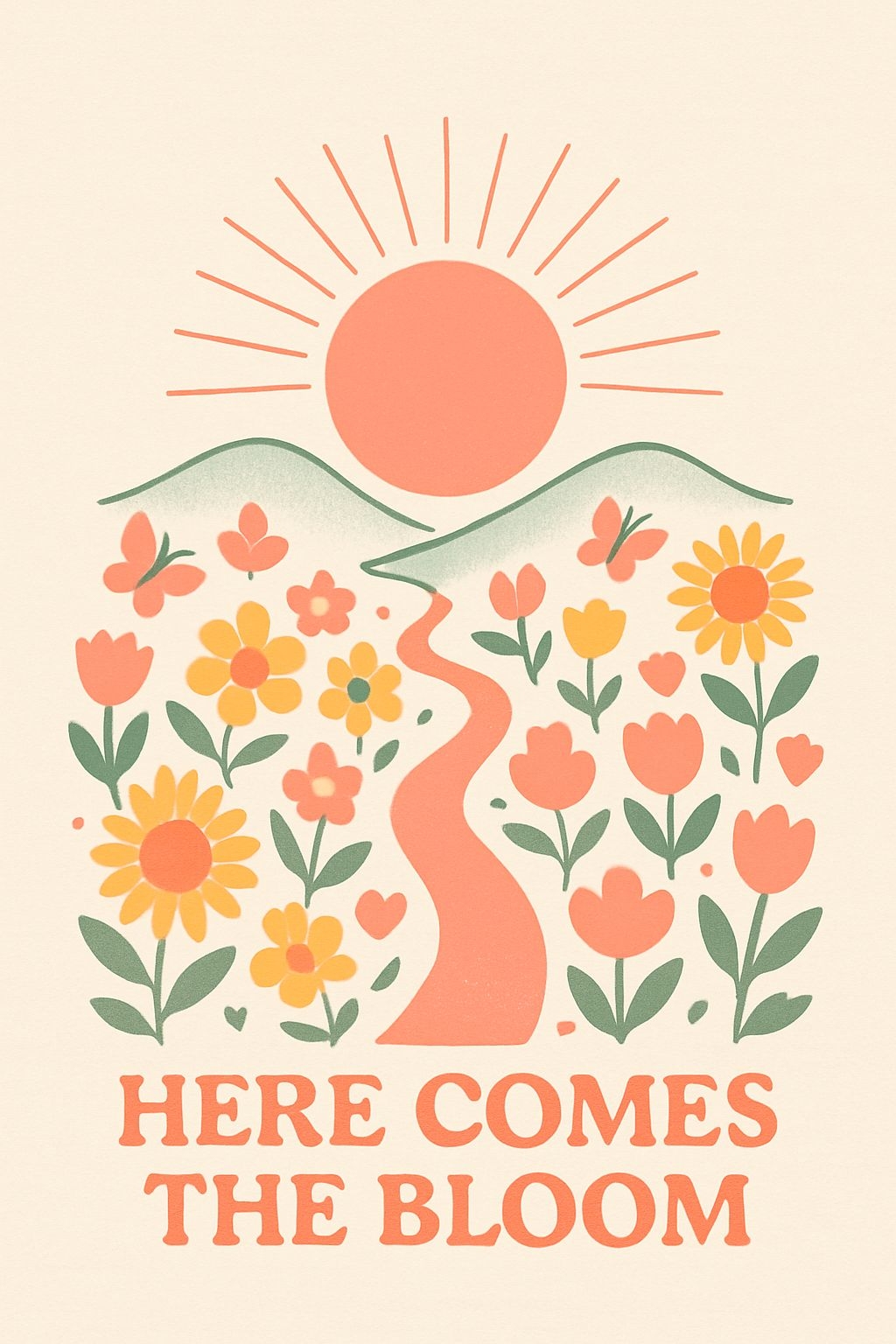 simplistic floral card