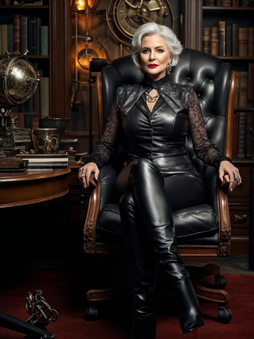 extremely beautiful 60 years old evil queen with sinful curves)