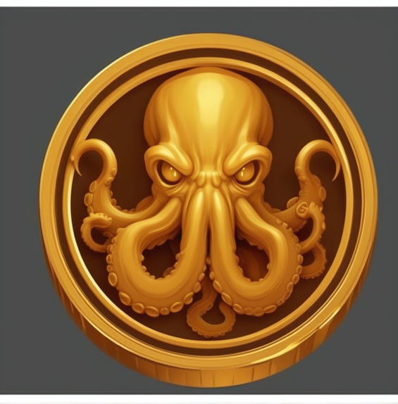 Kraken theme gold coin by Sandeep Patel - Playground