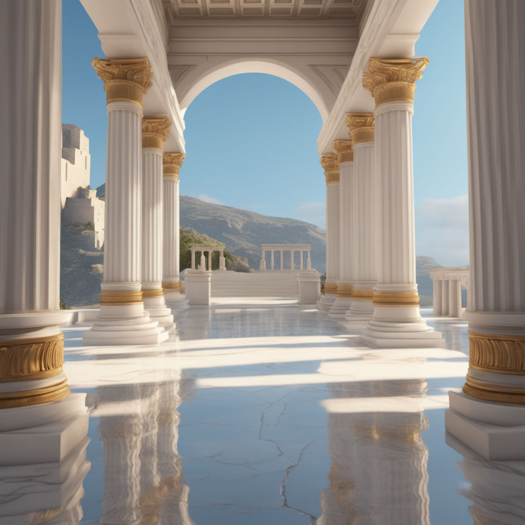 Interior greek palace by sr.wesley - Playground