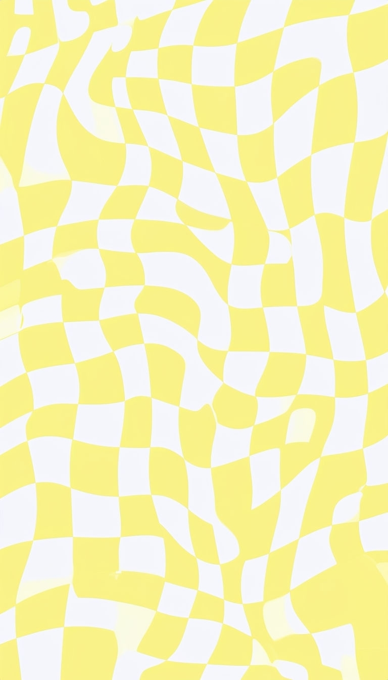 Dynamic Yellow and White Geometric Pattern Mobile Wallpaper