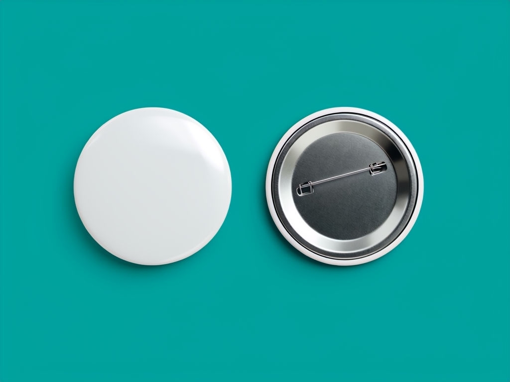 Minimalist Circular Button Product Photography Mockup - Playground