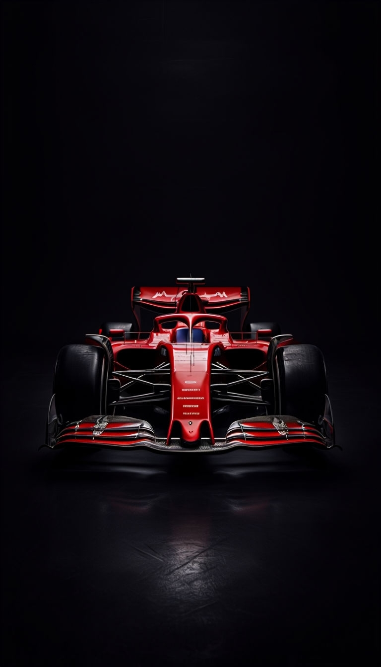 Striking Red Formula 1 Car Portrait for Phone Case Cover