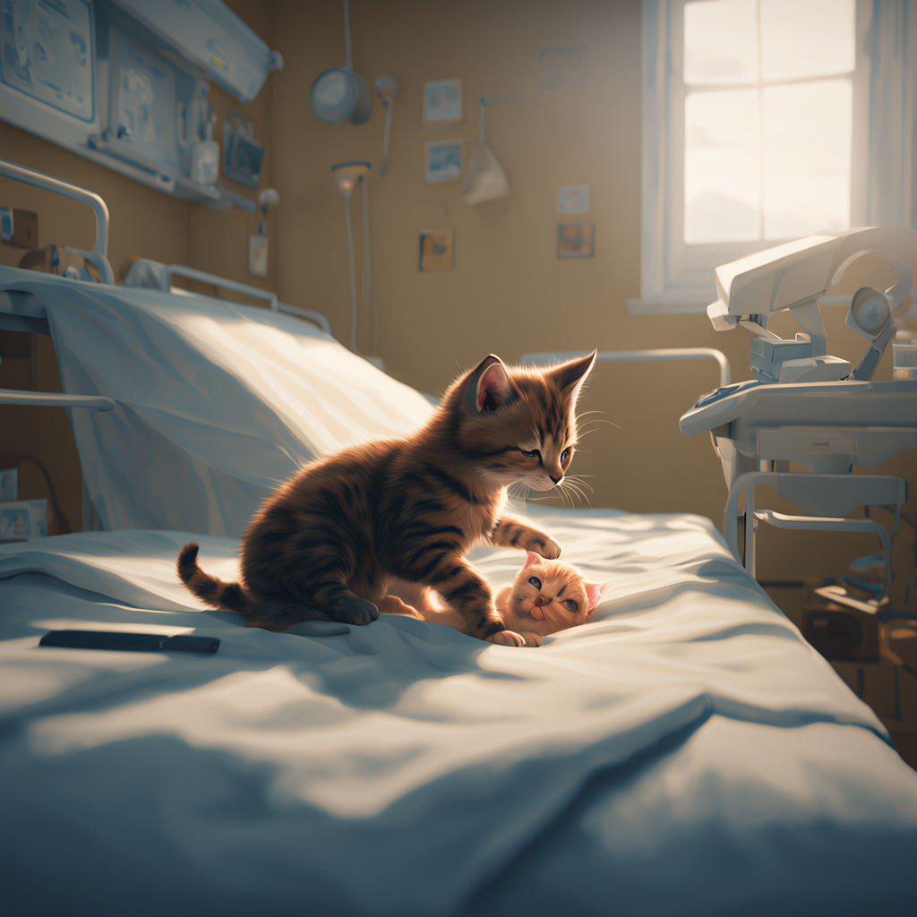 Animation Of A Mother Cat Giving Birth To A Kitten Inside A By Animation Of A Mother Cat Giving Birth To A Kitten Inside A By