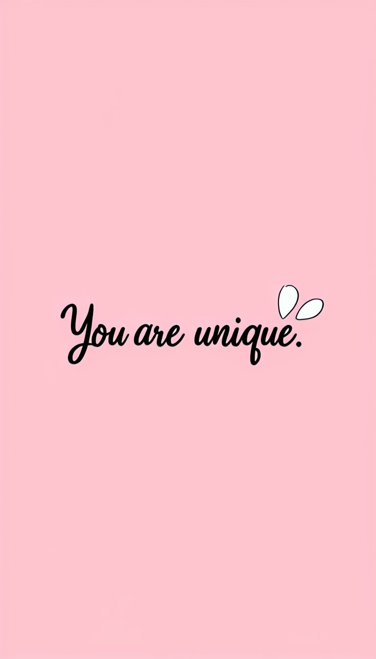 You Are Unique Minimalist Design Phone Case Cover