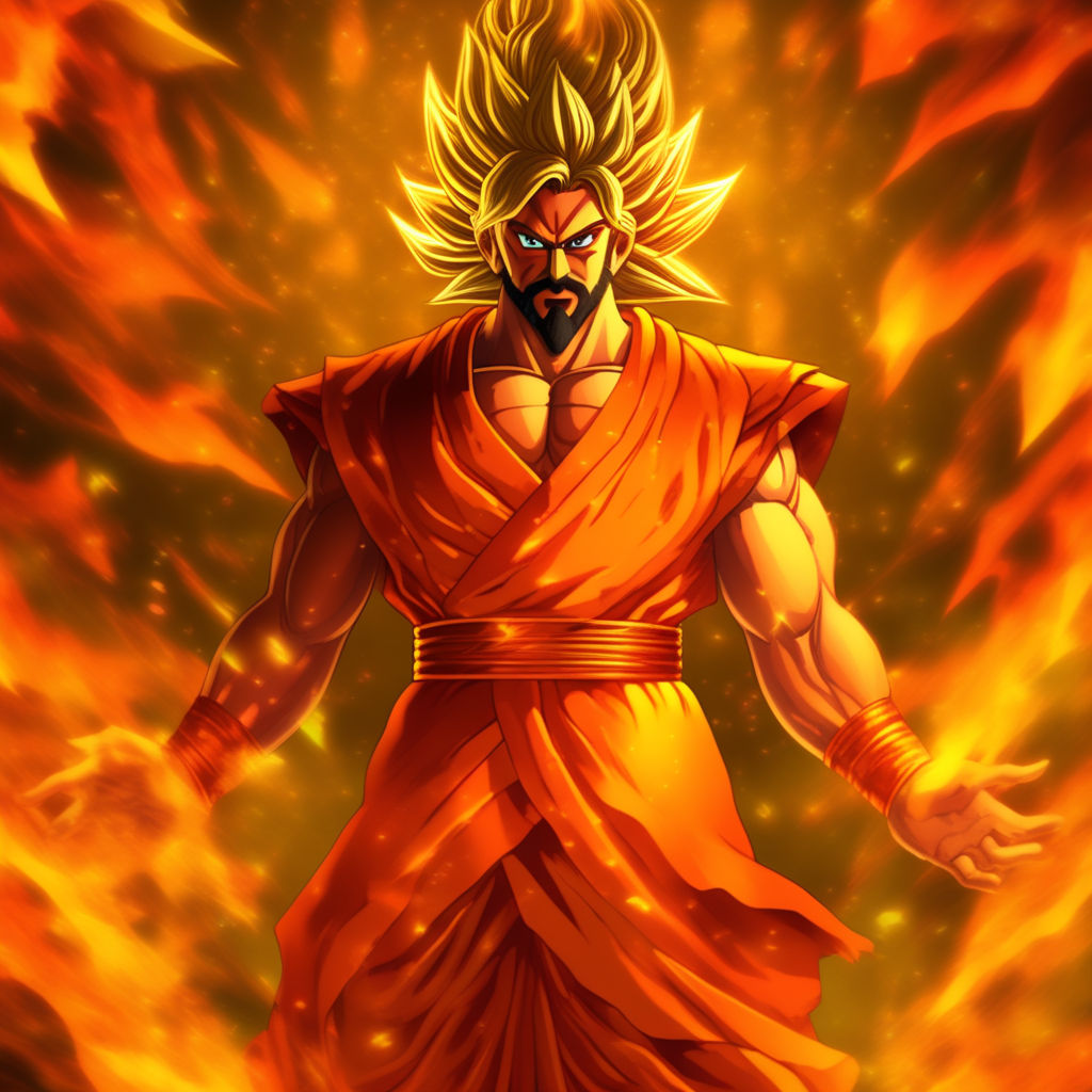 King Super Beard Goku by Aboobaida - Playground