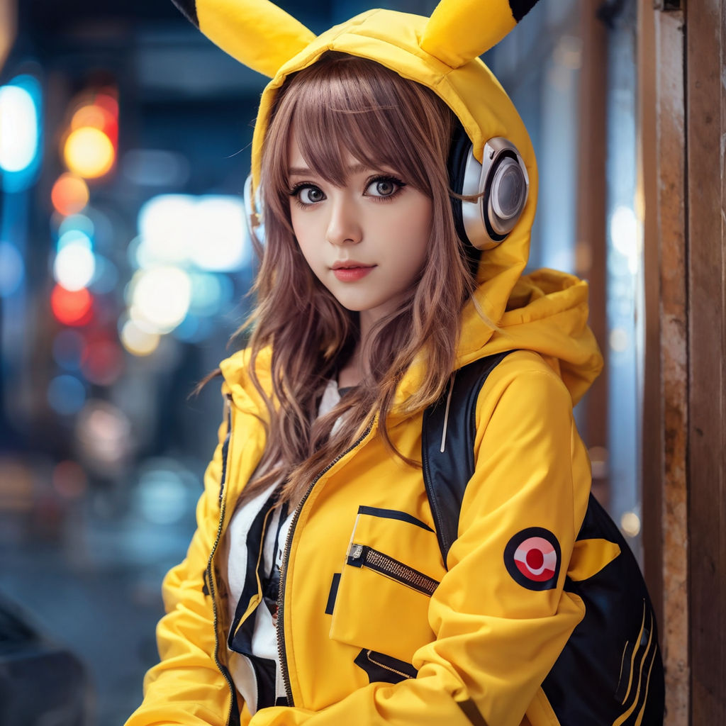 Pikachu as a human Girl