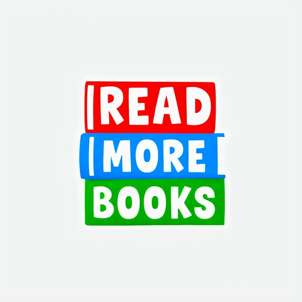 Colorful Stacked Books Design with Read More Books Message Mug