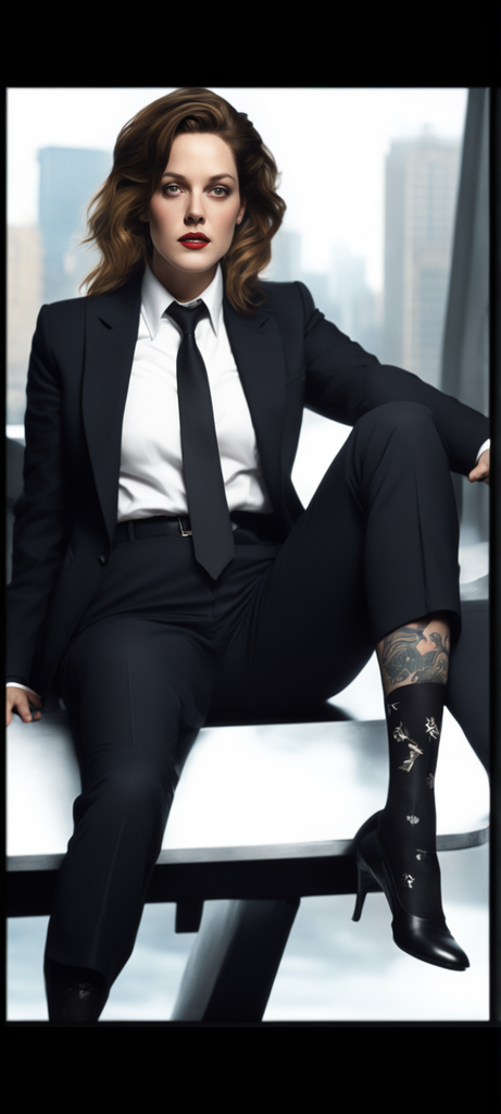 Drew Barrymore with long hair by Double Bee 717 - Playground