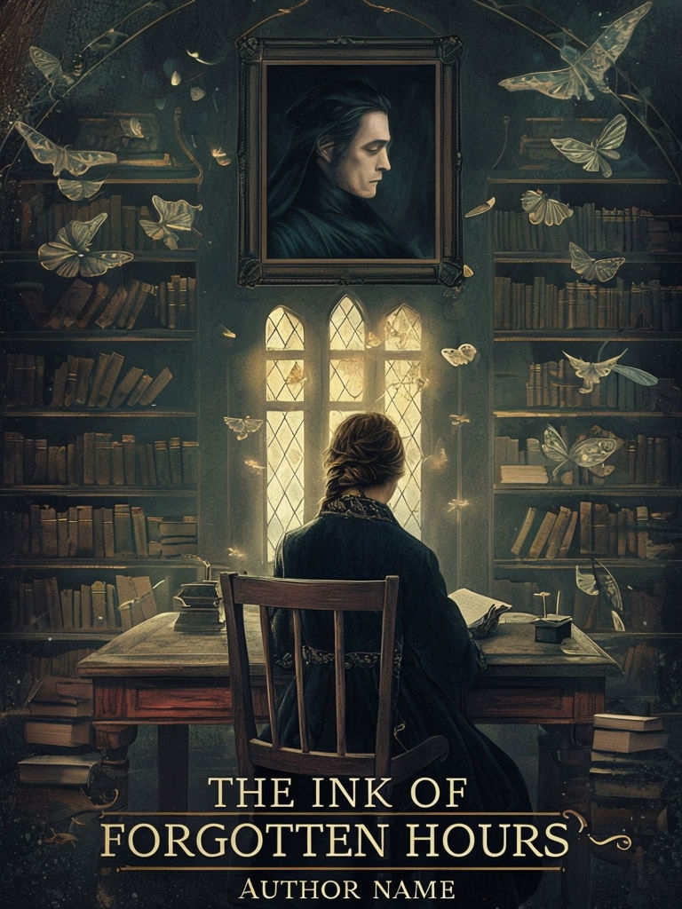 Timeless Mystery in a Library: The Ink of Forgotten Hours EBook Cover