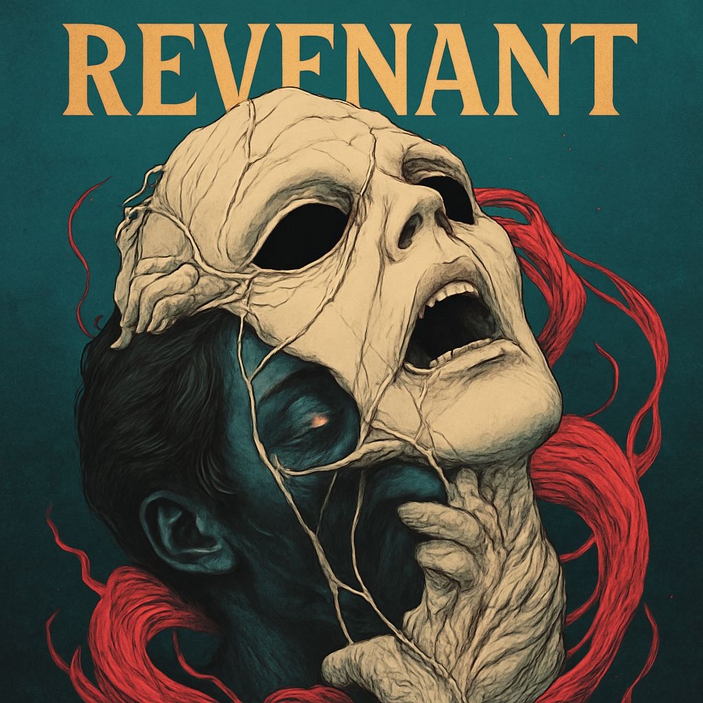 Eerie Surrealistic Revenant Face Illustration for Spotify Album Cover