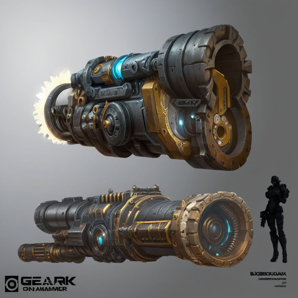 Cyberpunk and dark bazooka concept art. bazooka whole and si... by ...