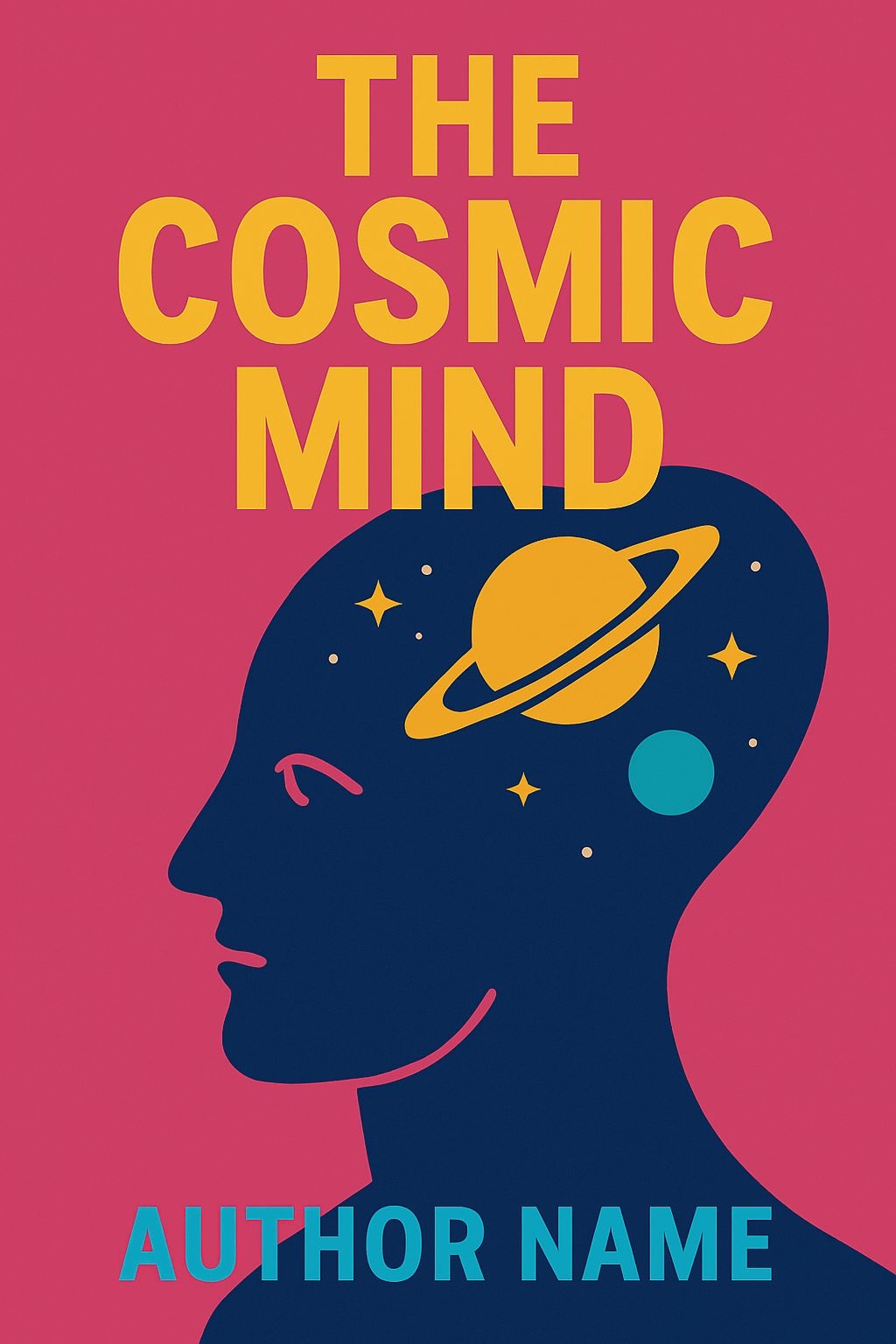 The Cosmic Mind Vibrant Minimalist EBook Cover Design