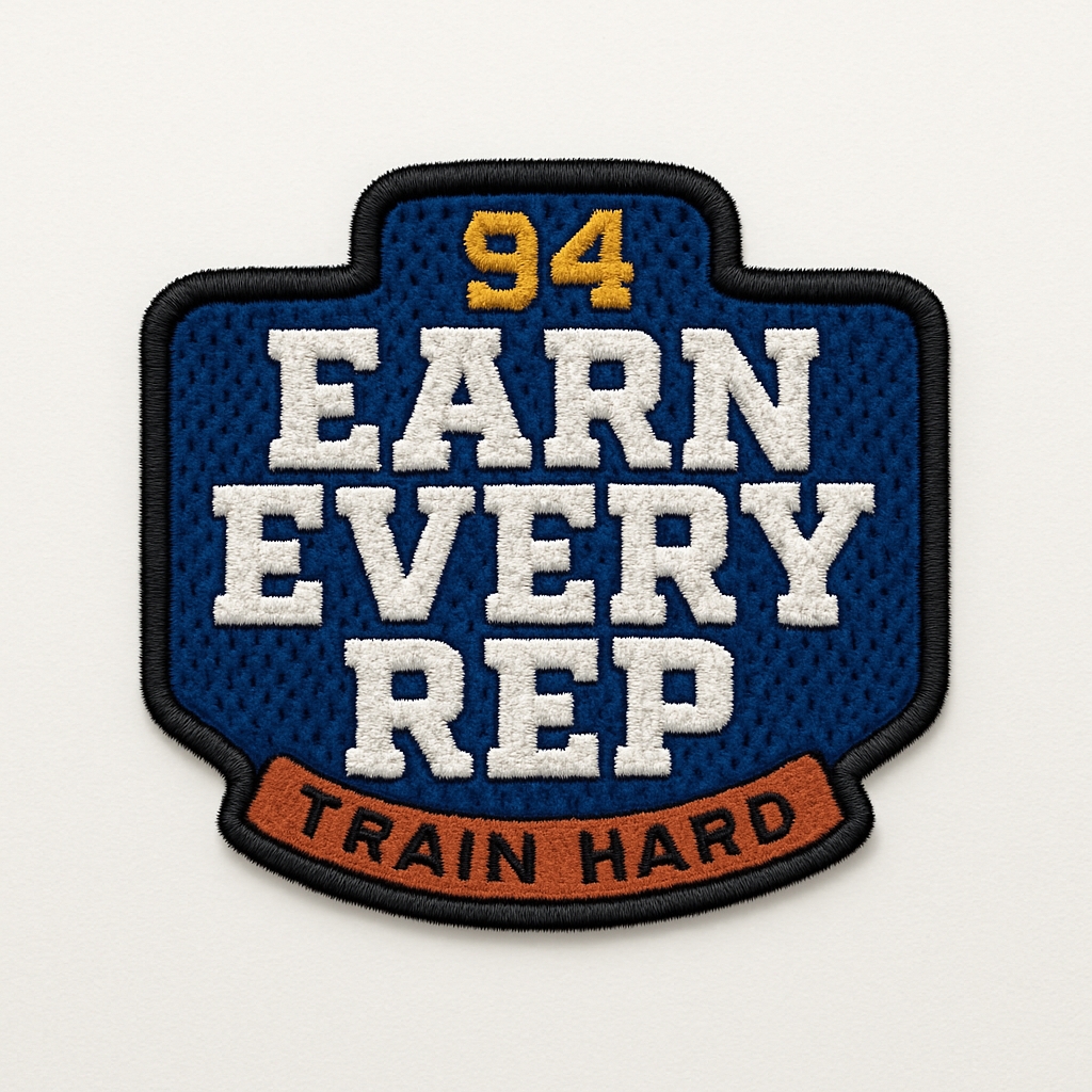Motivational Embroidered Patch Design for Fitness Lovers Hat