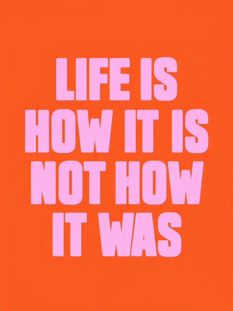 Motivational Life Quote Minimalist Typography Poster