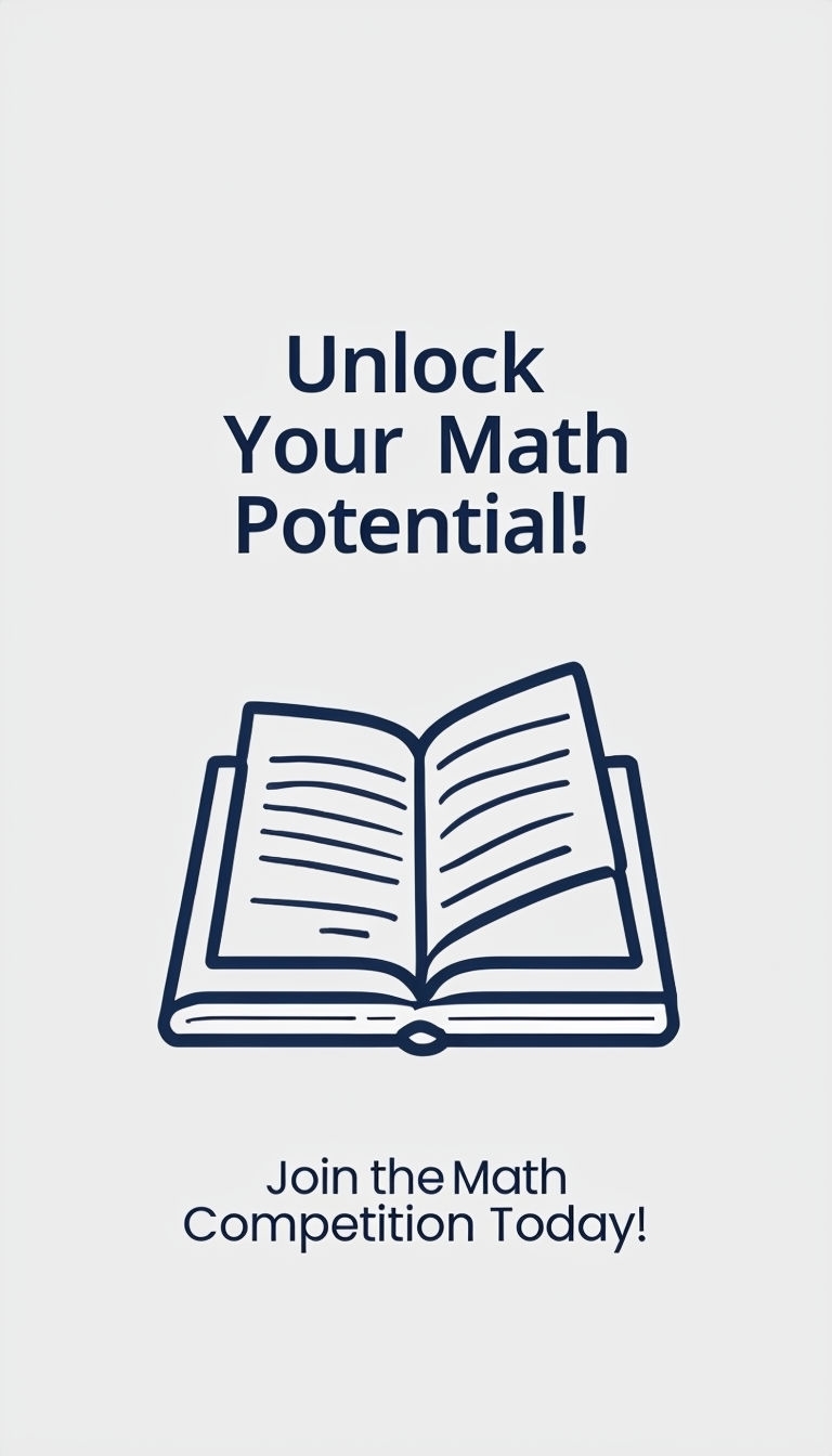 Unlock Your Math Potential Instagram Story Design Poster