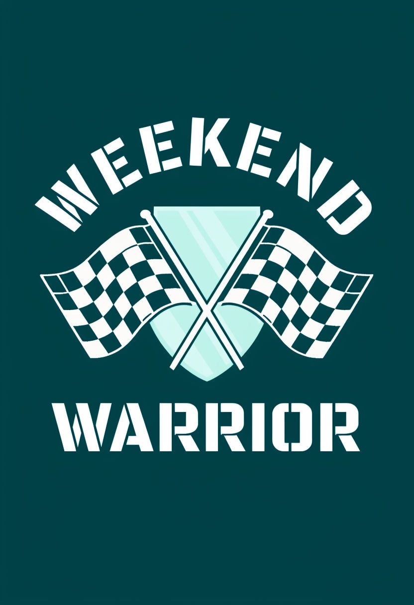 Bold Weekend Warrior Crest Graphic T-Shirt