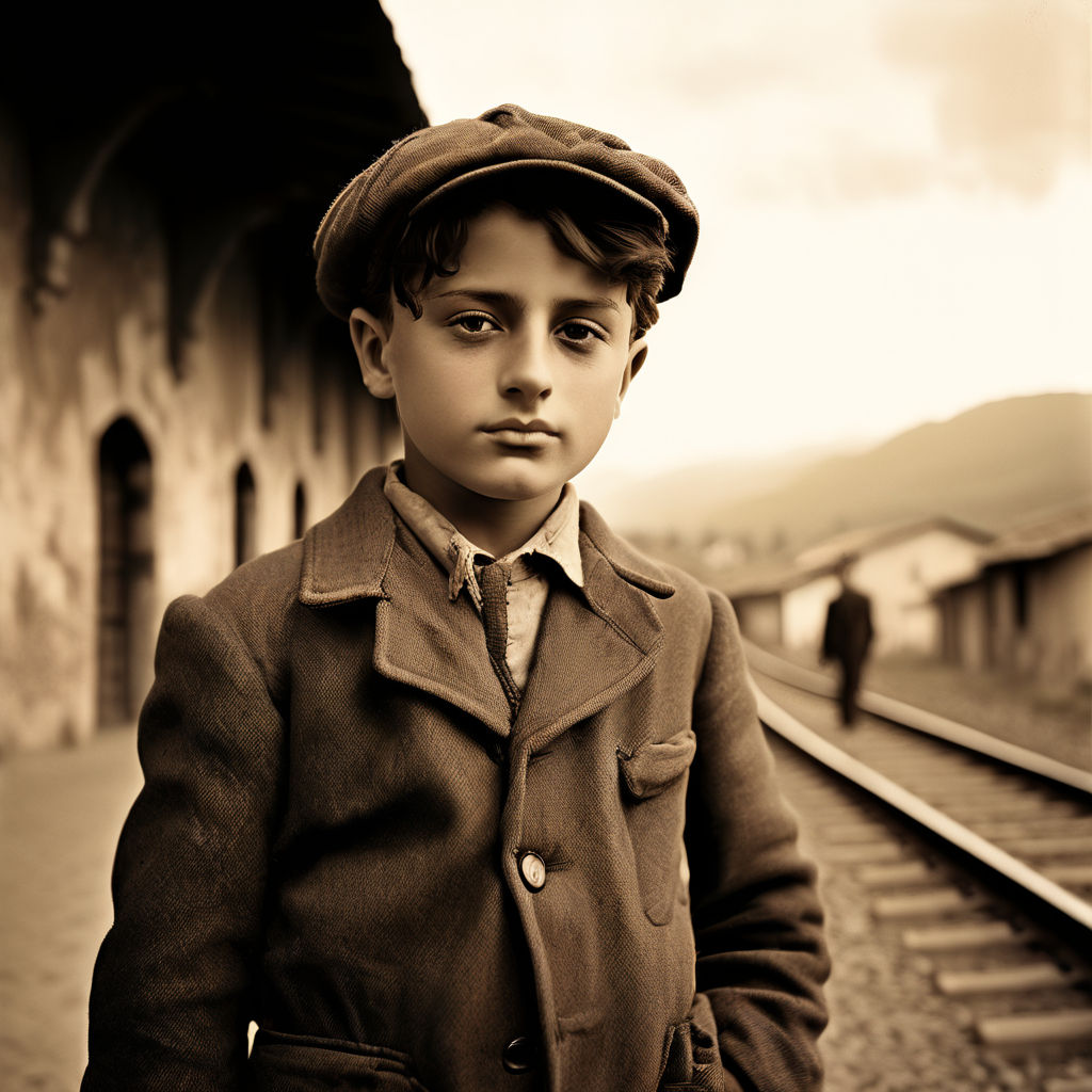 Young Benito Mussolini by Vincent Tomas - Playground