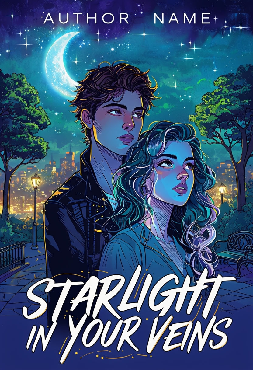 Starlit Urban Romance Illustrated Cover for EBook