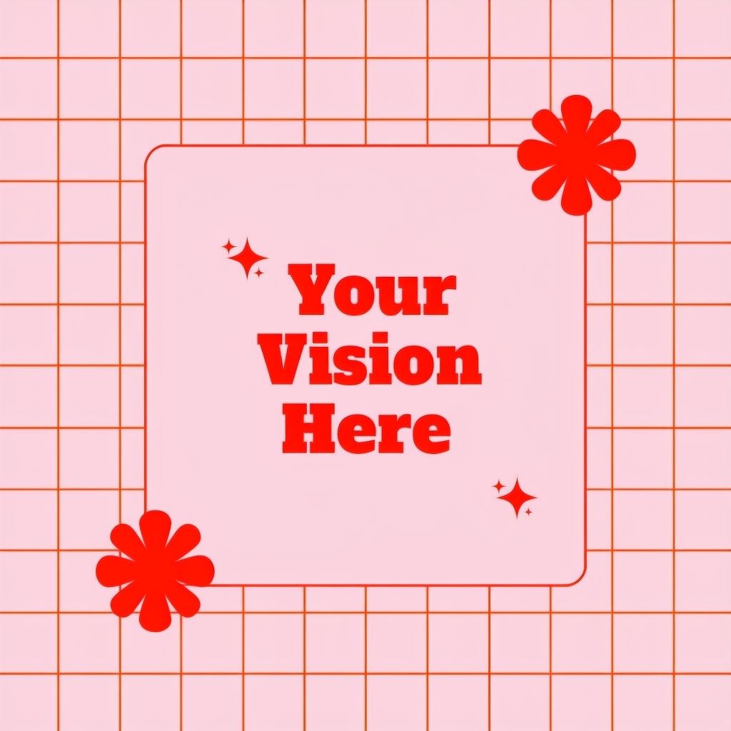 Your Vision Here Minimalist Graphic Design Social Media Post