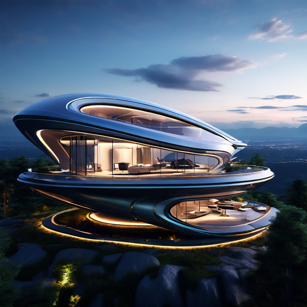 Create the most expensive futuristic house that takes up mil... by Toby ...