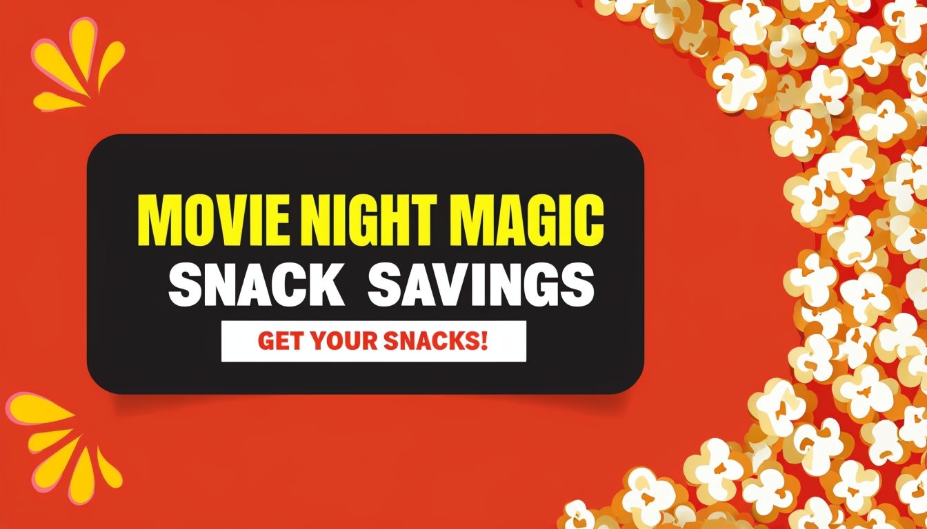 Vibrant Movie Night Magic Snack Promotion Advertisement