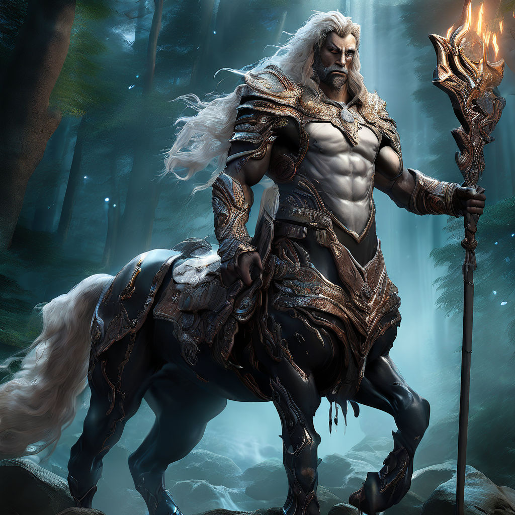 Create an image of a majestic centaur standing proudly. The ... by Skip ...