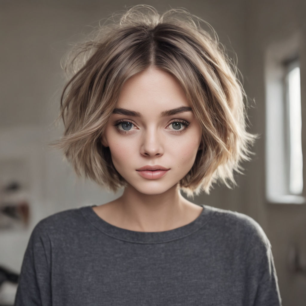 short blonde hair