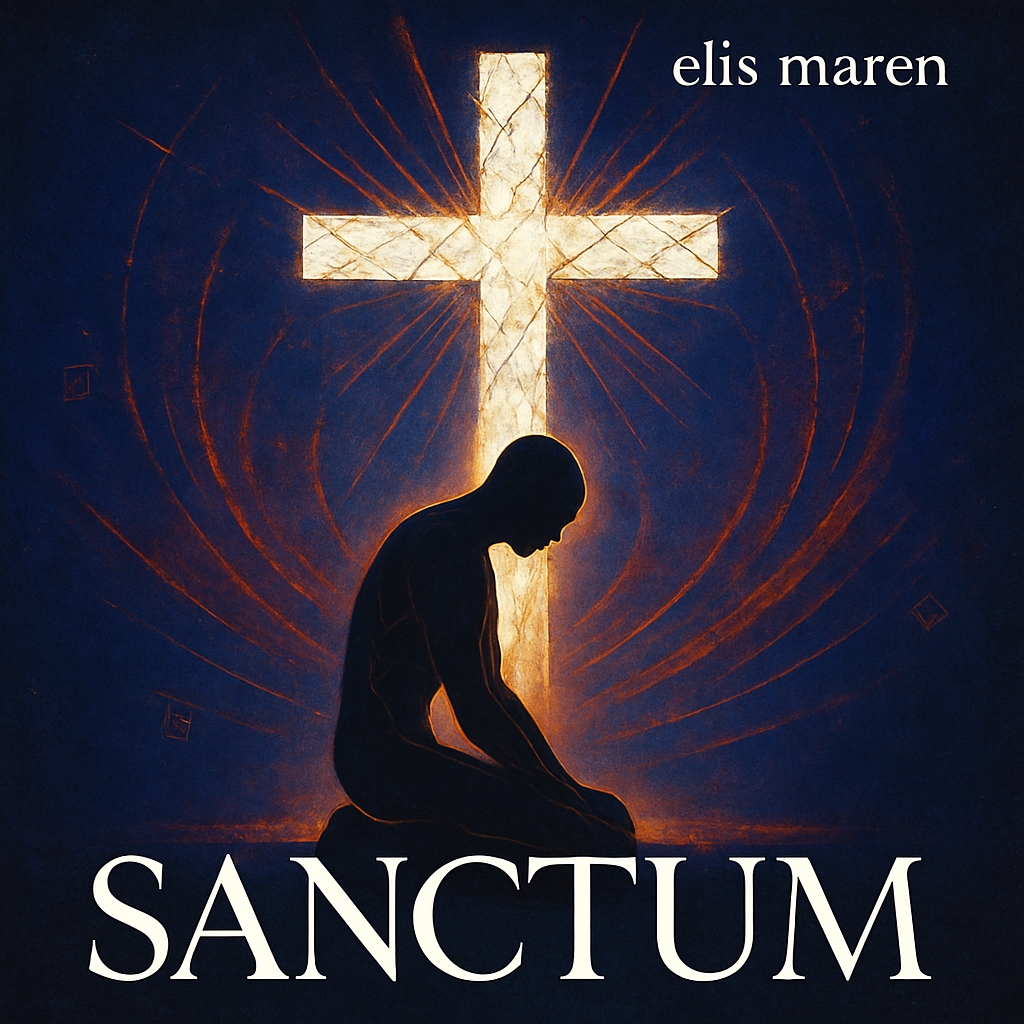 Contemplative Silhouette and Cross Faith Inspired Album Cover