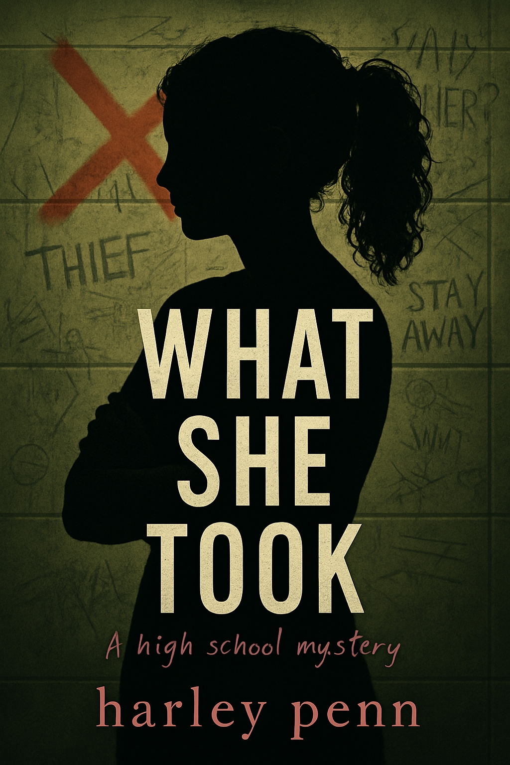 Mysterious High School Mystery Cover Art for What She Took EBook Cover