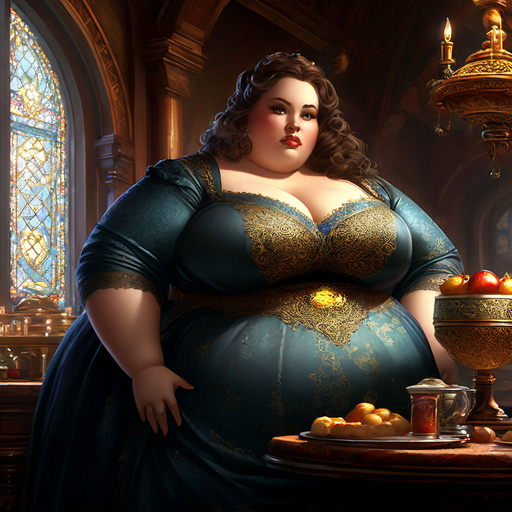 3d disney style fat lady