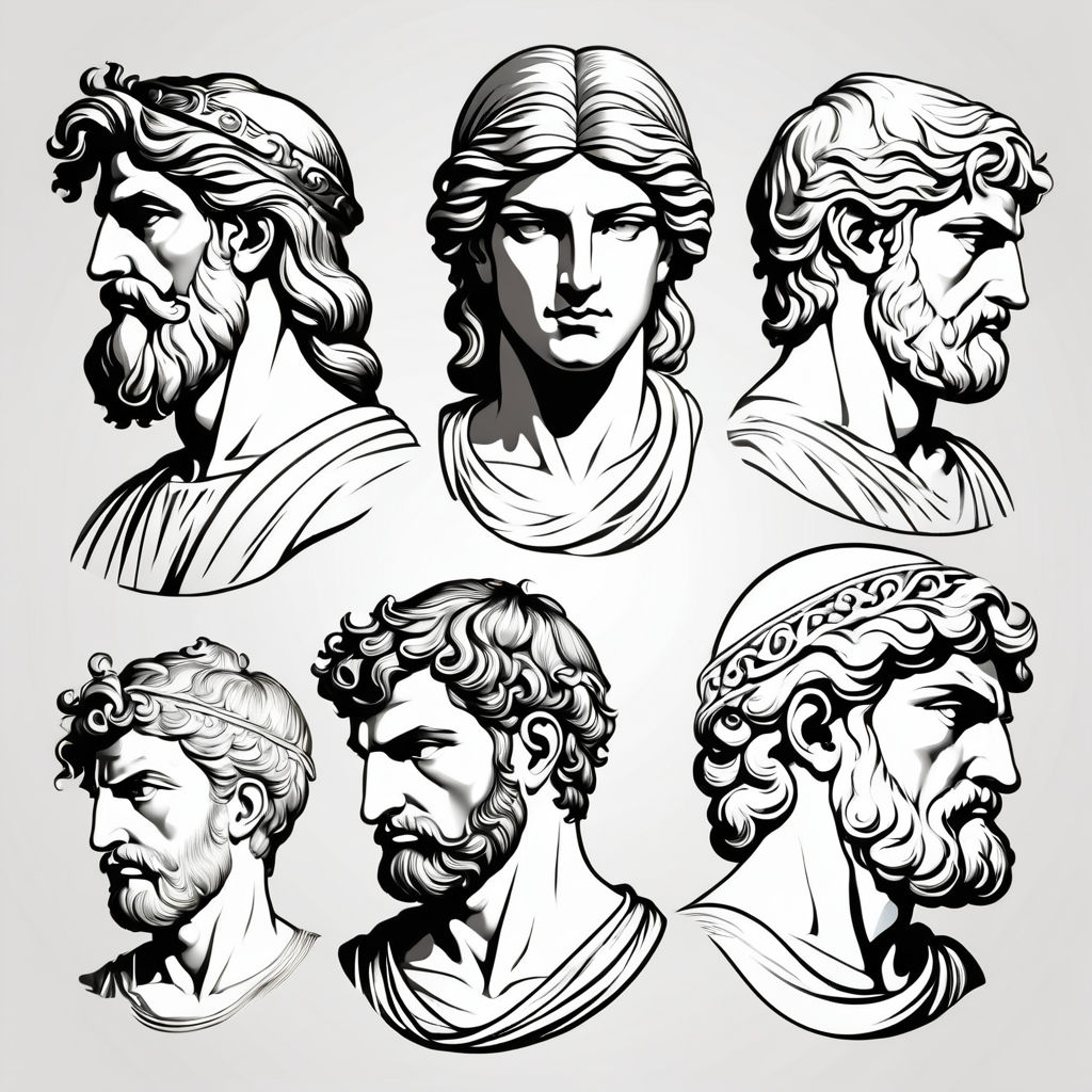 Set Various Of Greek God Designs By Kerumitan Id - Playground