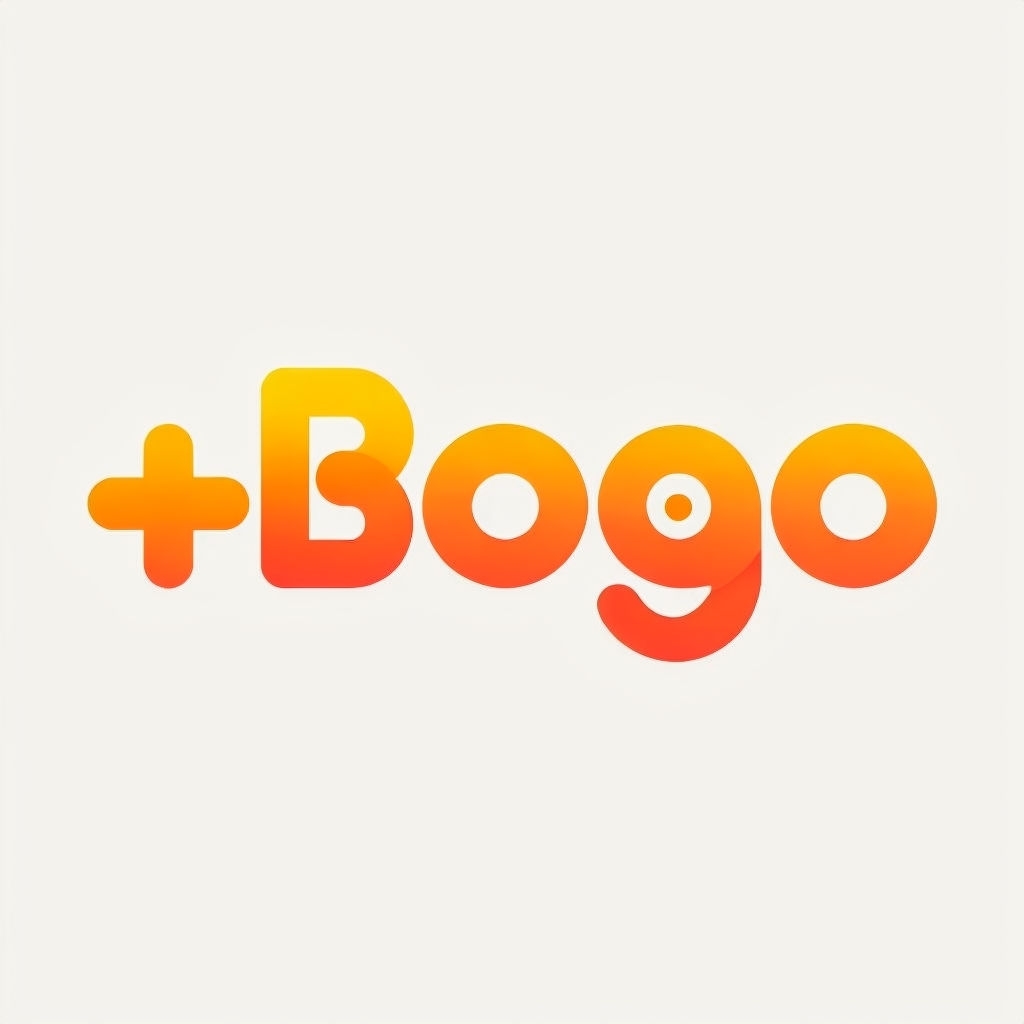 Modern Minimalist +Bogo Logo with Gradient Color Design
