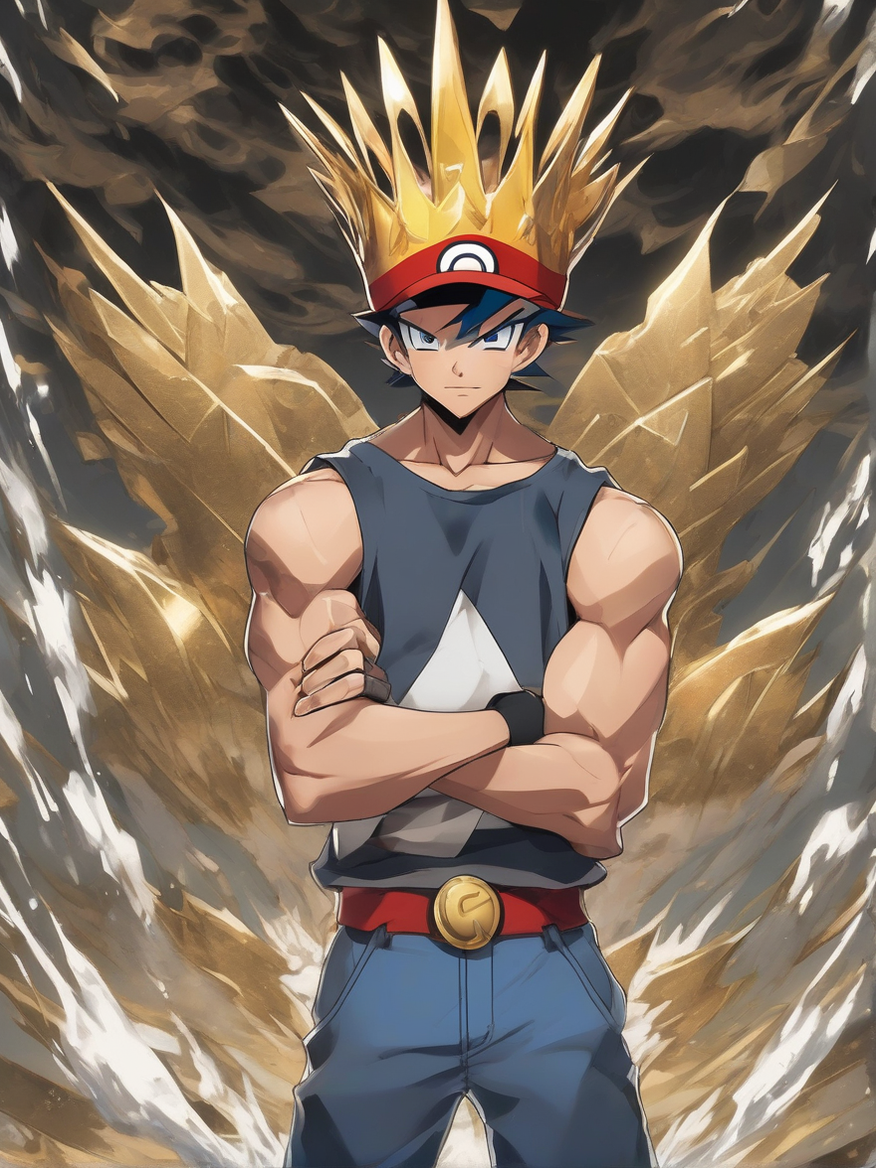 Shirtless Ash Ketchum by stephentomwest - Playground