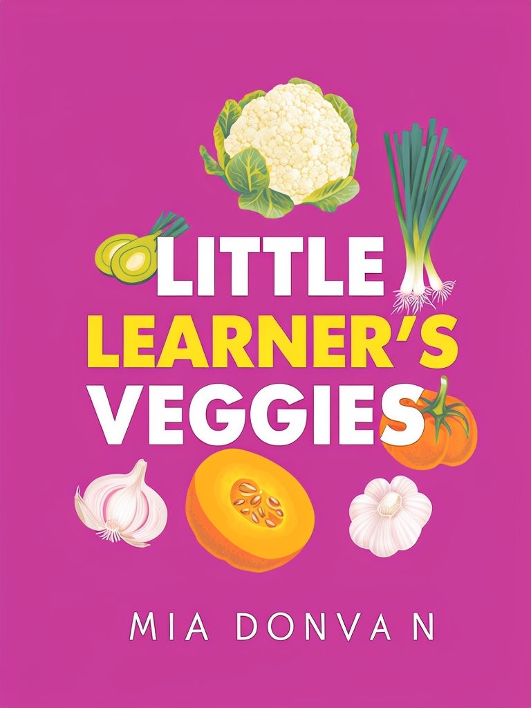 Little Learner’s Veggies Colorful Educational EBook Cover