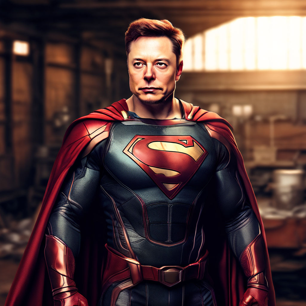 Elon musk superhero