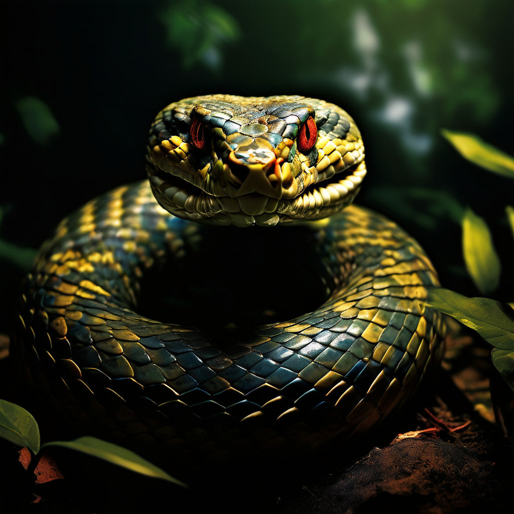  A snake ready to strike by Claudio Vigia da Costa - Playground