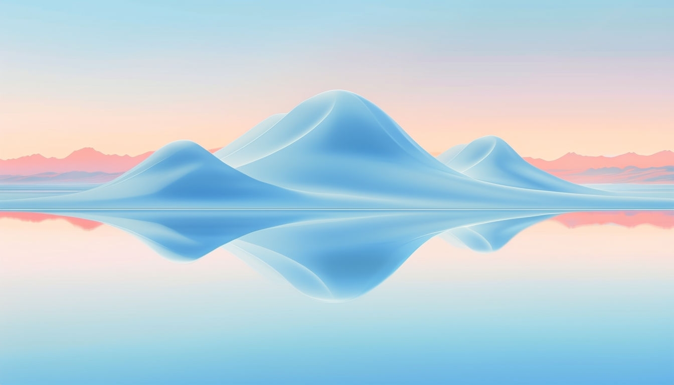 Dreamy Serene Landscape with Dune Formations Virtual Background