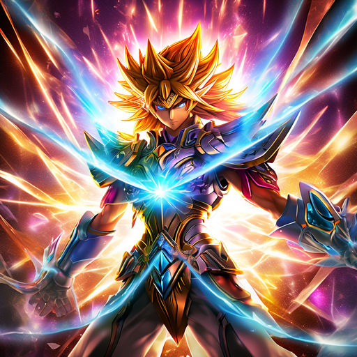 Yu-Gi-Oh warrior with broken glass effect by Soolart - Playground