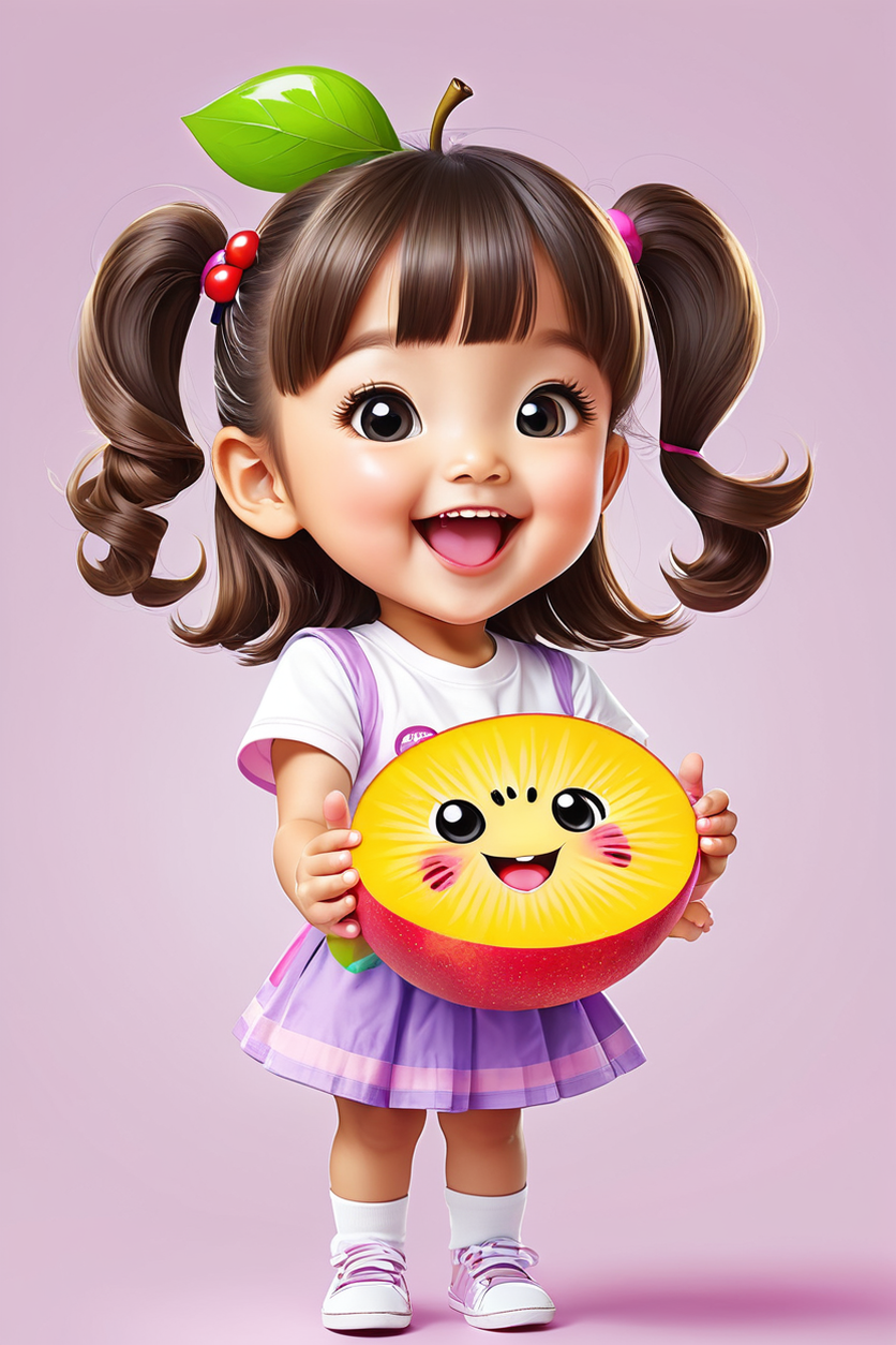 2-years-old-tiny-chubby-very-fat--little-kid-girl-cute-realistic-cartoon-asia-korean