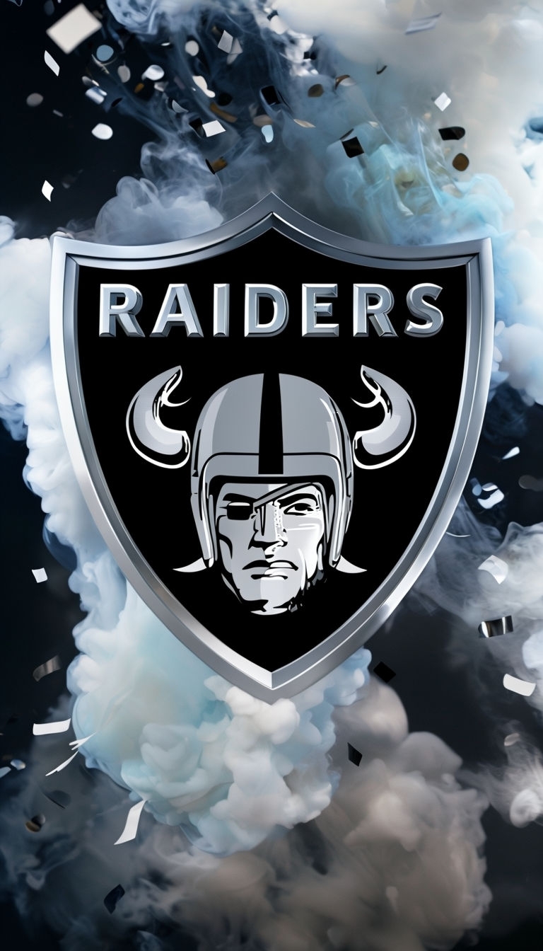 Dramatic Oakland Raiders Shield Emblem Artwork Poster