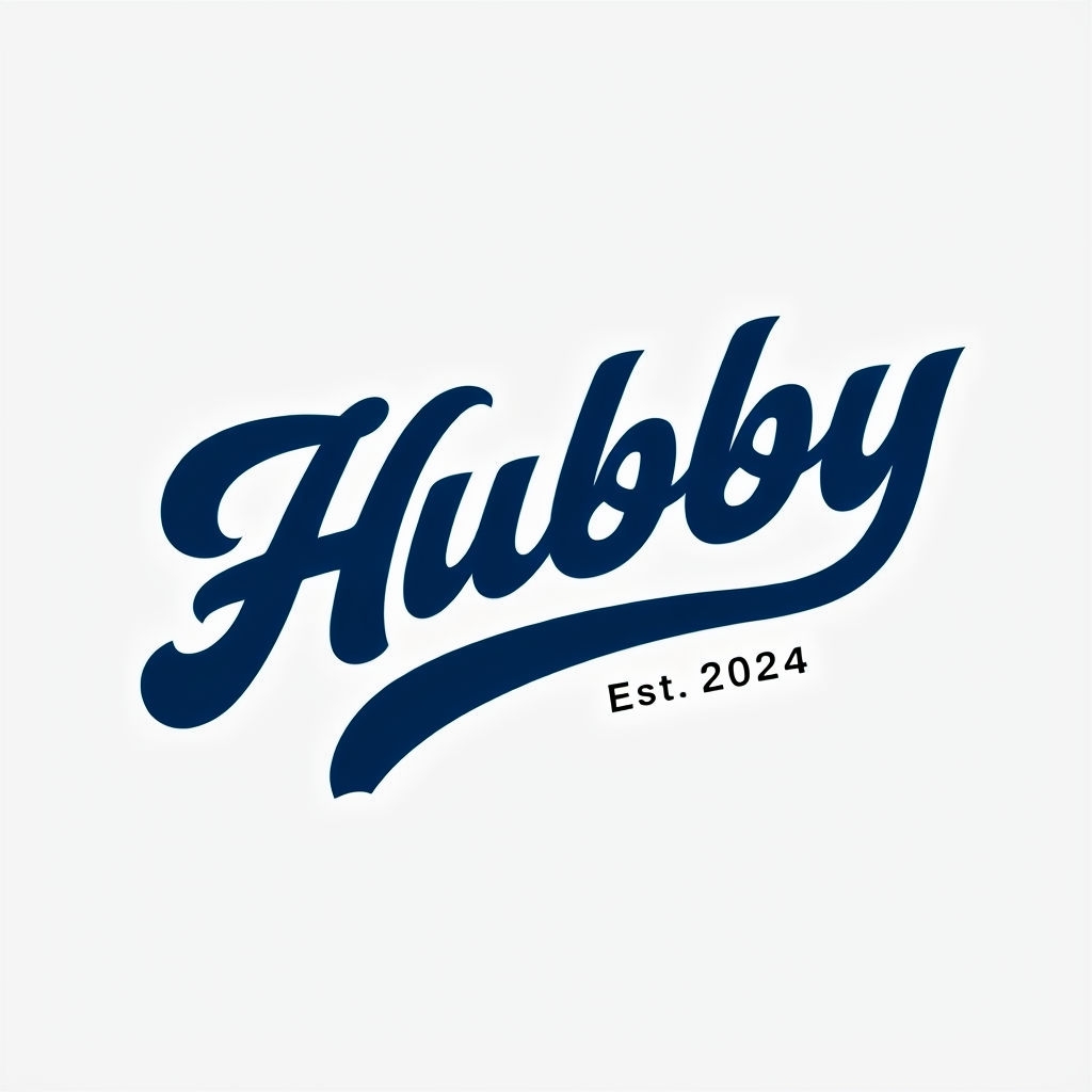 Modern Minimalist Hubby Logo with Established Year