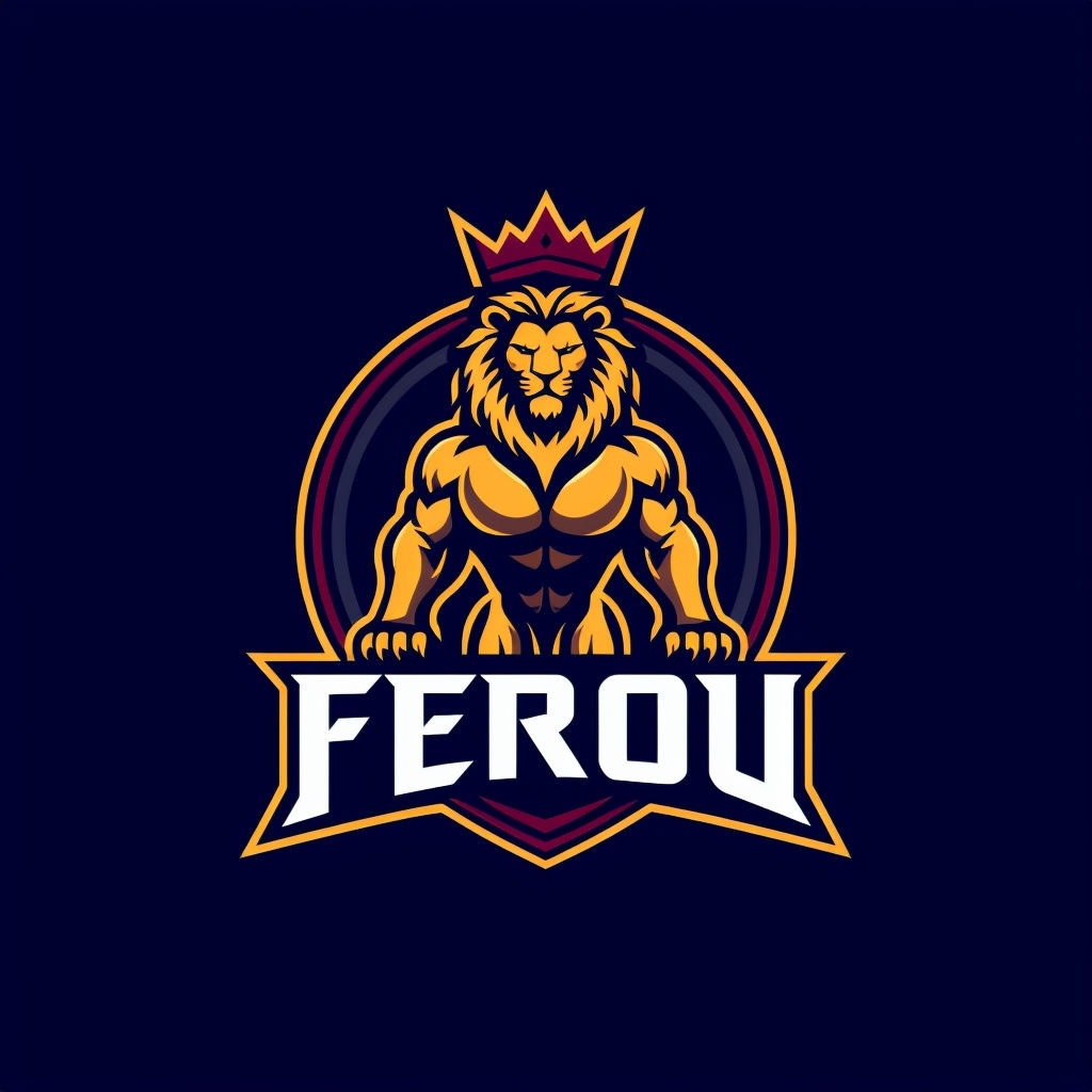 Bold and Modern FEROU Martial Arts Brand Logo Design
