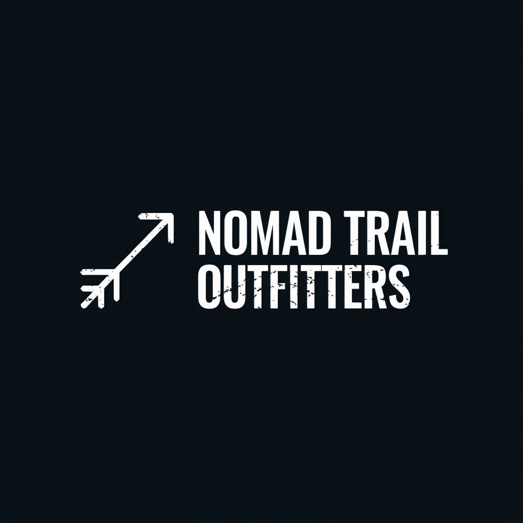 Minimalist Rugged Nomad Trail Outfitters Logo Design