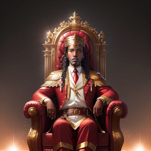 Jehovah sitting on a throne and his face shining by Jonas Tovar ...