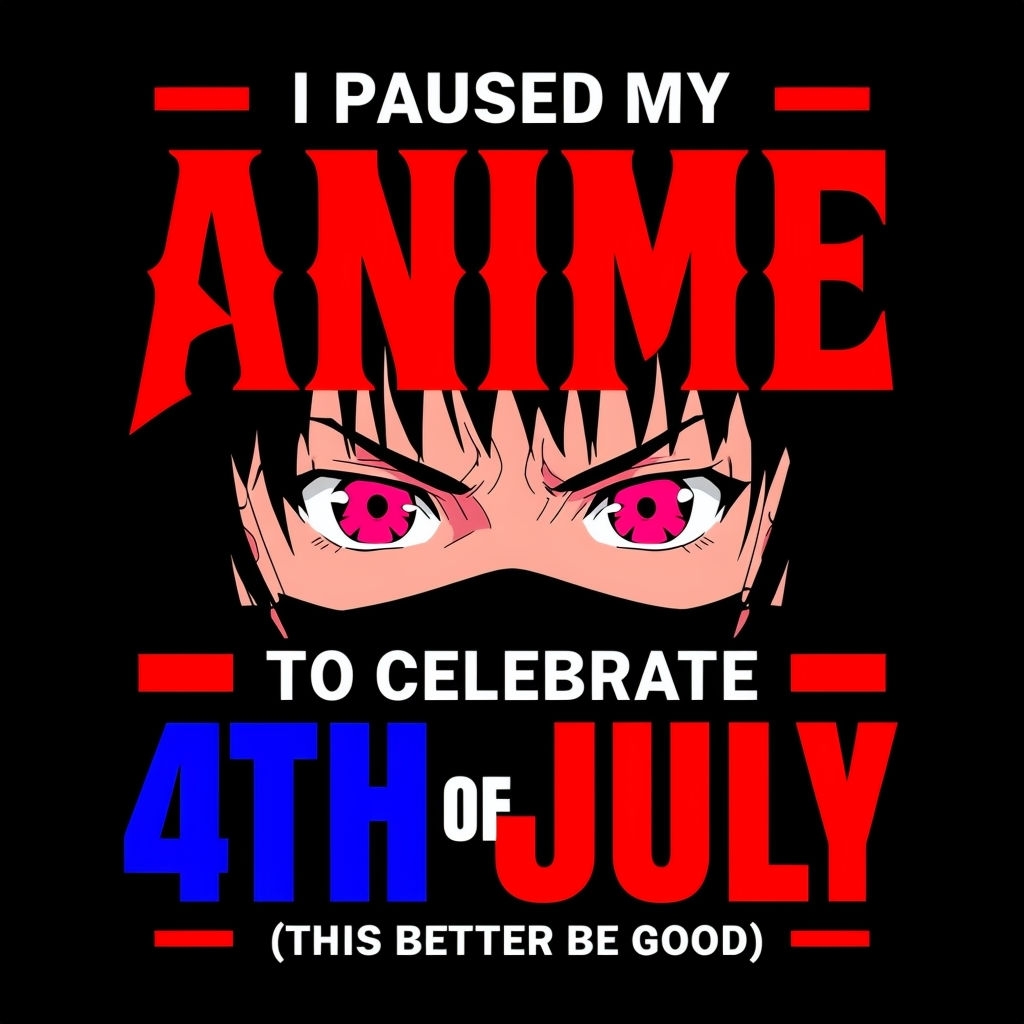 I Paused My Anime to Celebrate 4th of July T-Shirt