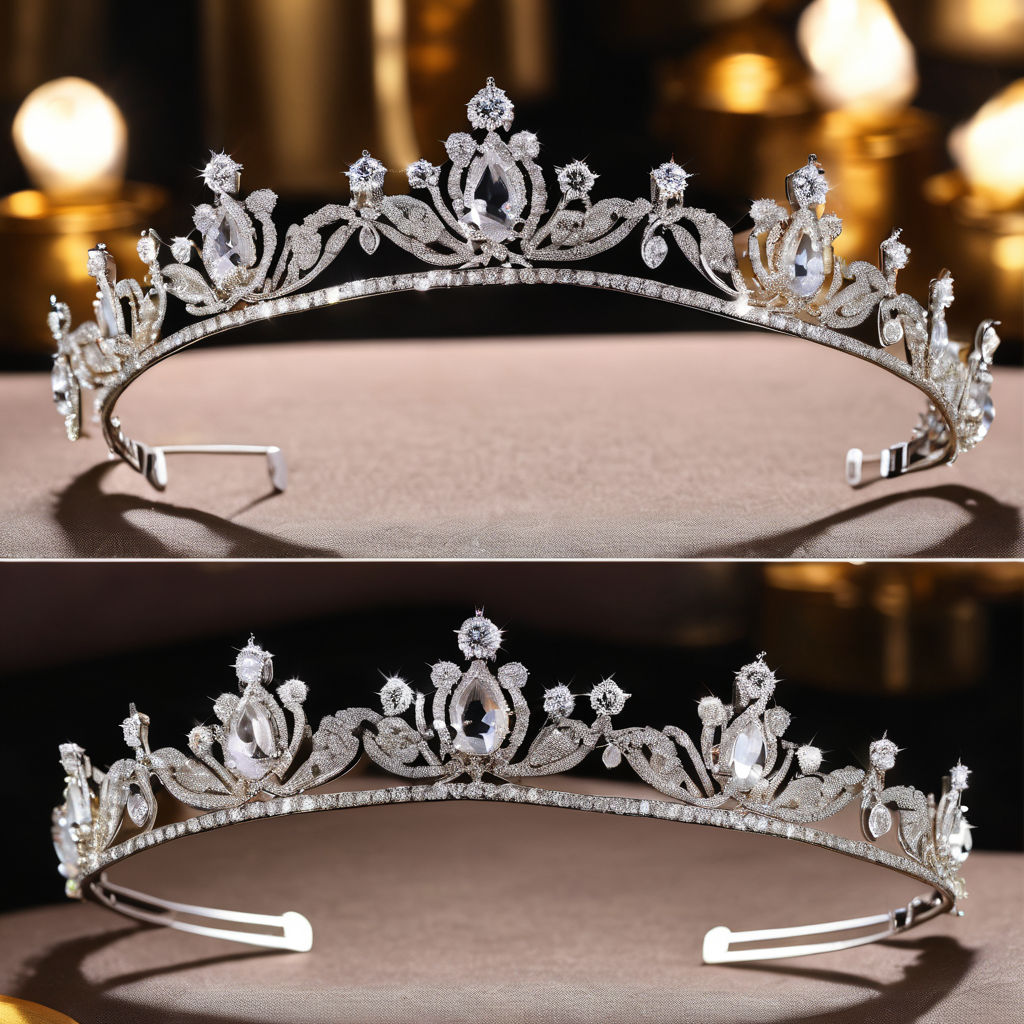 Small luxury stylish and fashionable thin tiara heavenly and... by ...