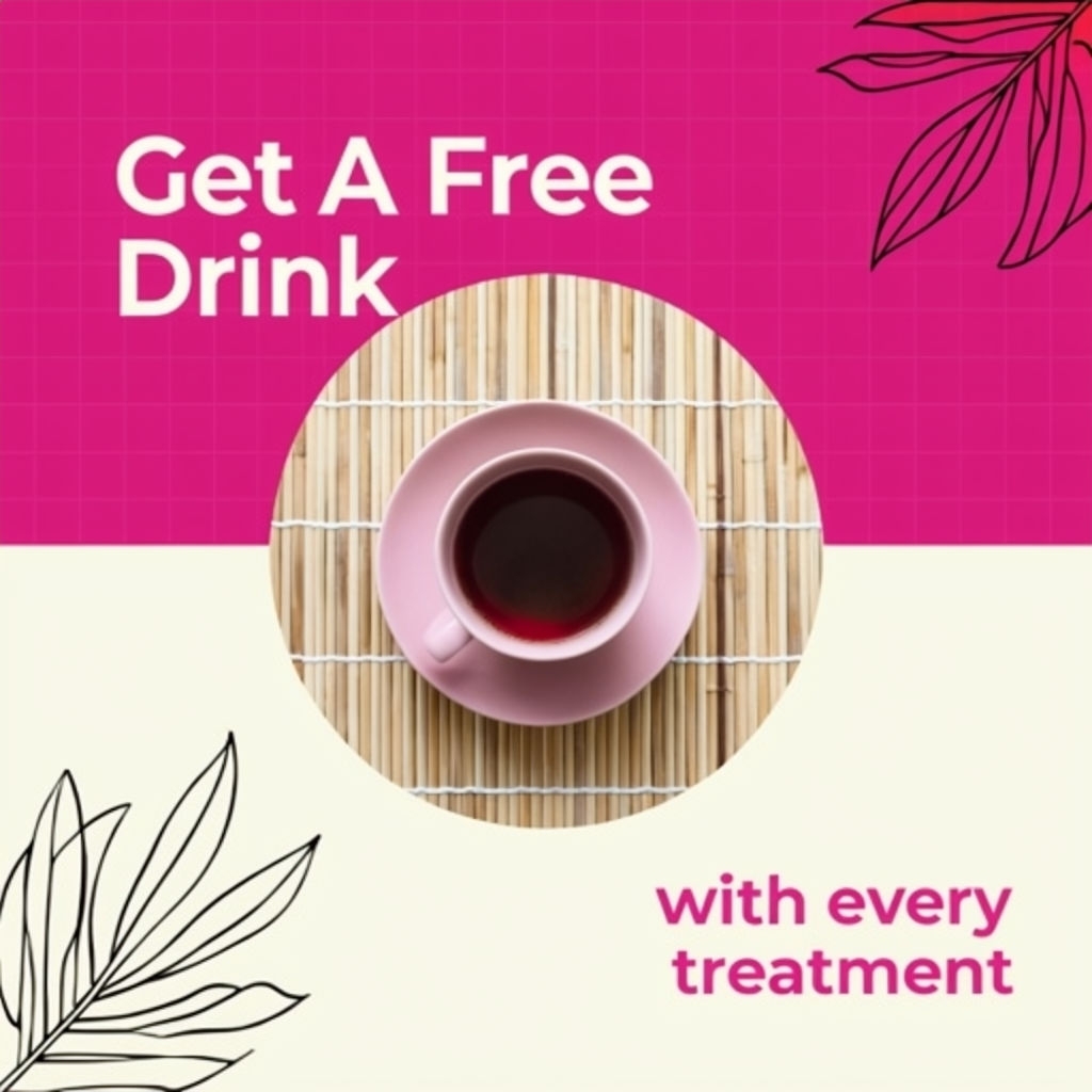 Modern Minimalist Tea Promotion Graphic for Social Media Post