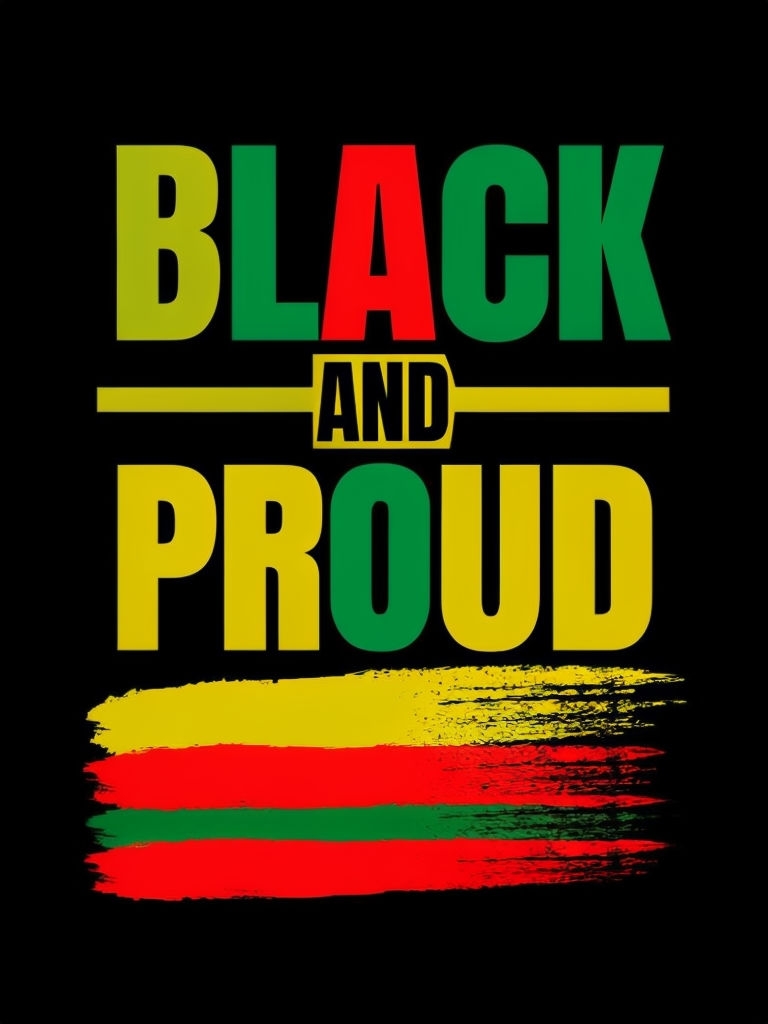 Bold Black and Proud Pan-African Colors T-Shirt